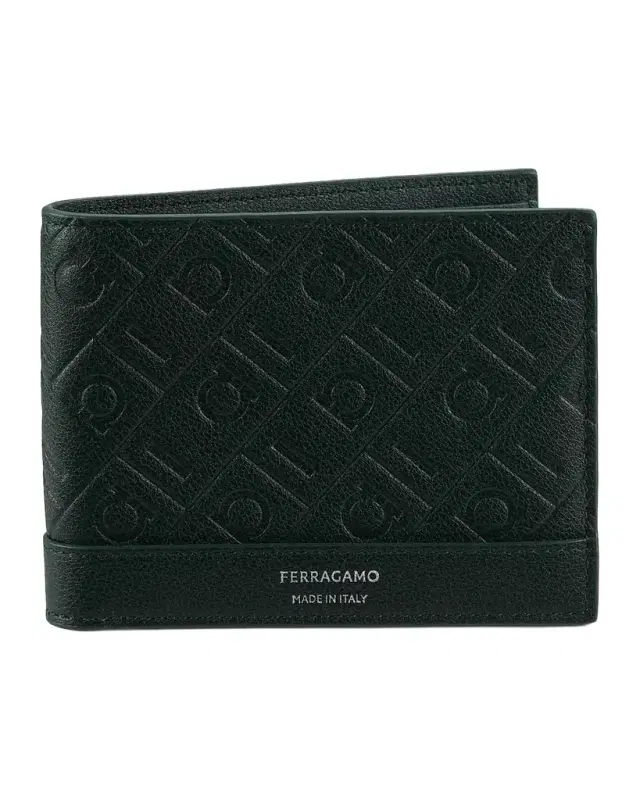 MD Embossed Gancio Bi-Fold Wallet