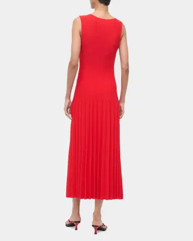 STAUD Elyse Pleated Midi-Dress | Thumbnail 5 STAUD Elyse Pleated Midi-Dress | Thumbnail 5