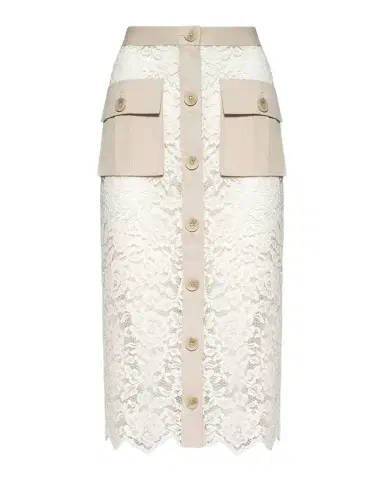 L'AGENCE Shae Floral Lace Midi Pencil Skirt | Thumbnail 1 L'AGENCE Shae Floral Lace Midi Pencil Skirt | Thumbnail 1