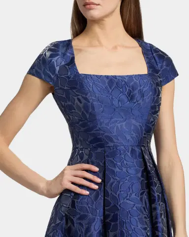 Kay Unger New York Ophelia Jacquard Gown | Thumbnail 5 Kay Unger New York Ophelia Jacquard Gown | Thumbnail 5