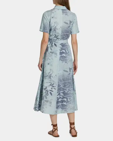 SIMKHAI Audria Floral Linen-Blend Belted Midi-Dress | Thumbnail 3 SIMKHAI Audria Floral Linen-Blend Belted Midi-Dress | Thumbnail 3