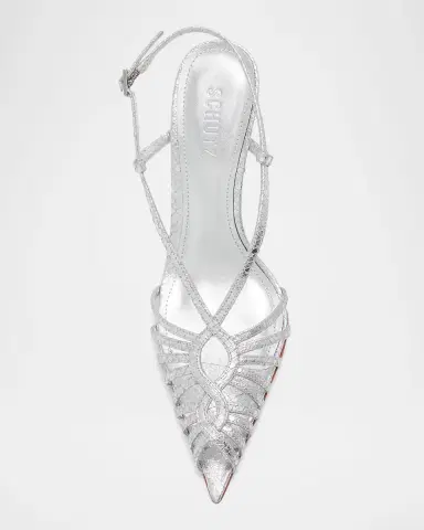 Schutz Seraphine 110MM Snakeskin-Embossed Leather Peep-Toe Sandals | Thumbnail 4 Schutz Seraphine 110MM Snakeskin-Embossed Leather Peep-Toe Sandals | Thumbnail 4