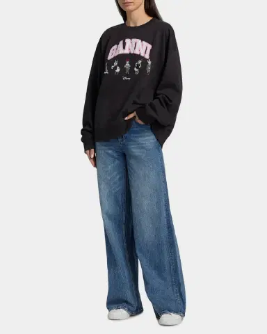 Ganni Isoli Daisy Cotton Jersey Crewneck Sweatshirt | Thumbnail 2 Ganni Isoli Daisy Cotton Jersey Crewneck Sweatshirt | Thumbnail 2