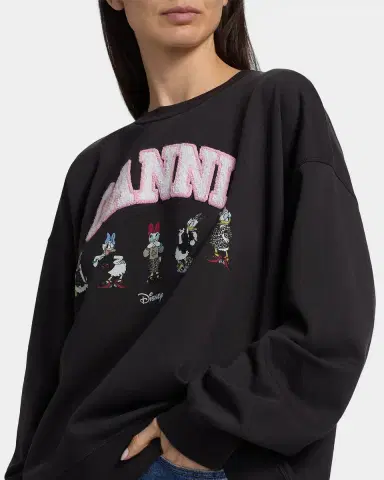 Ganni Isoli Daisy Cotton Jersey Crewneck Sweatshirt | Thumbnail 5 Ganni Isoli Daisy Cotton Jersey Crewneck Sweatshirt | Thumbnail 5