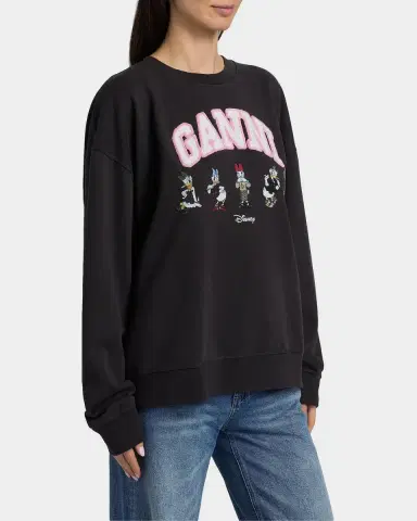 Ganni Isoli Daisy Cotton Jersey Crewneck Sweatshirt | Thumbnail 7 Ganni Isoli Daisy Cotton Jersey Crewneck Sweatshirt | Thumbnail 7
