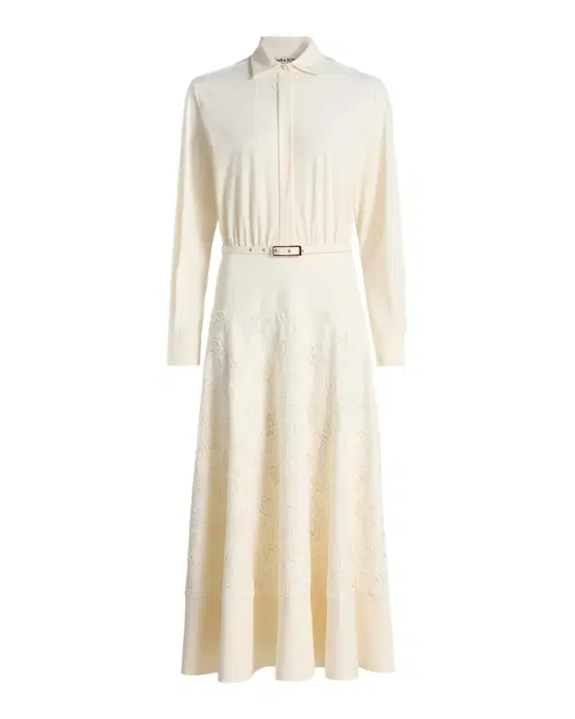 Chiara Boni La Petite Robe Febea Lace A-Line Midi-Shirtdress