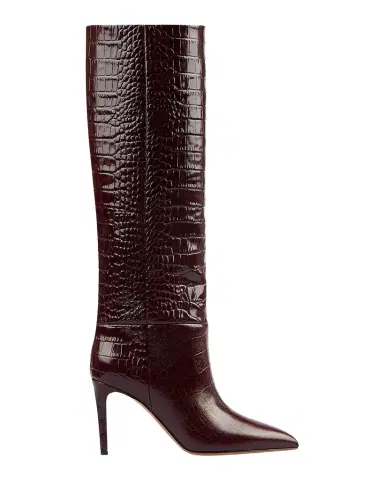 Paris Texas Stiletto 85MM Crocodile-Embossed Leather Boots | Thumbnail 1 Paris Texas Stiletto 85MM Crocodile-Embossed Leather Boots | Thumbnail 1