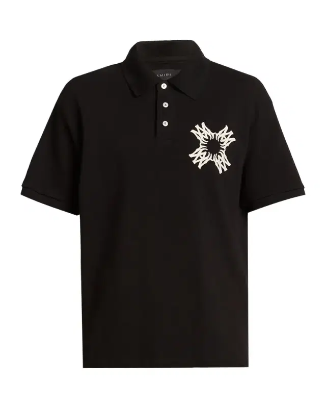Amiri Men 's Embroidered MA Quad Polo Shirt
