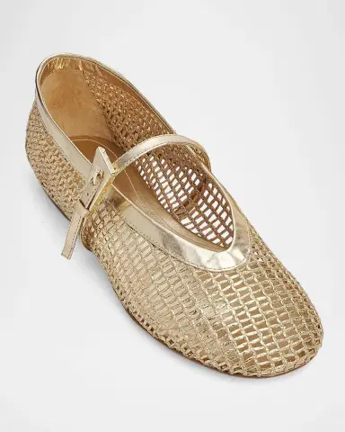 Schutz Sylvie Woven Leather Ballet Flats | Thumbnail 2
