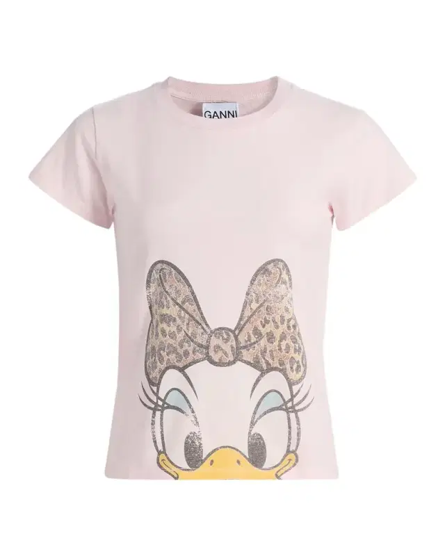 Ganni Daisy Cotton Jersey T-Shirt