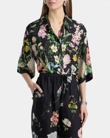 Cara Cara Printed Boxy Short-Sleeve Top | Thumbnail 4