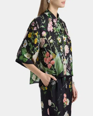 Cara Cara Printed Boxy Short-Sleeve Top | Thumbnail 7