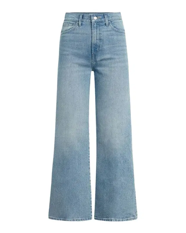 The Blake High-Rise Cropped WIde-Leg Denim Jeans