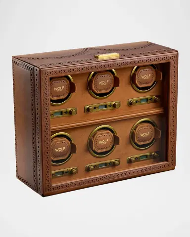 WOLF Brogue 6-Piece Watch Winder | Thumbnail 2