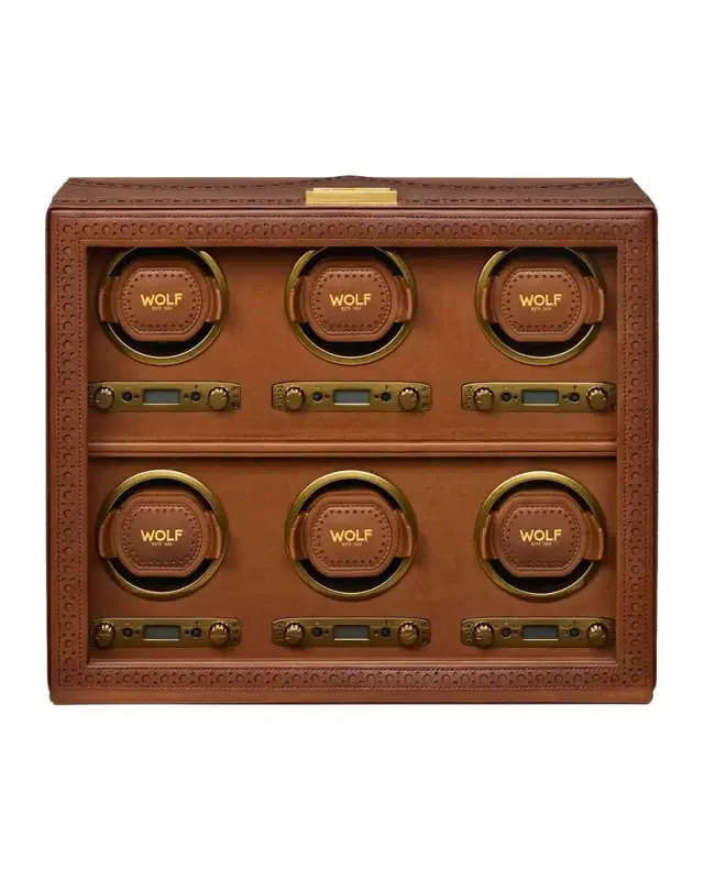 WOLF Brogue 6-Piece Watch Winder