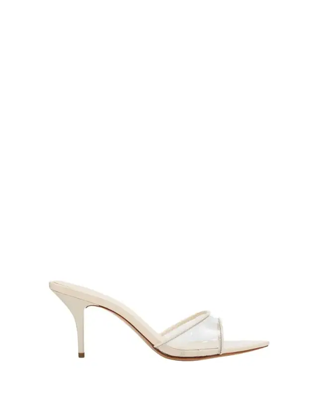 Schutz Elodie Vinyl 75MM Patent Leather Sandals