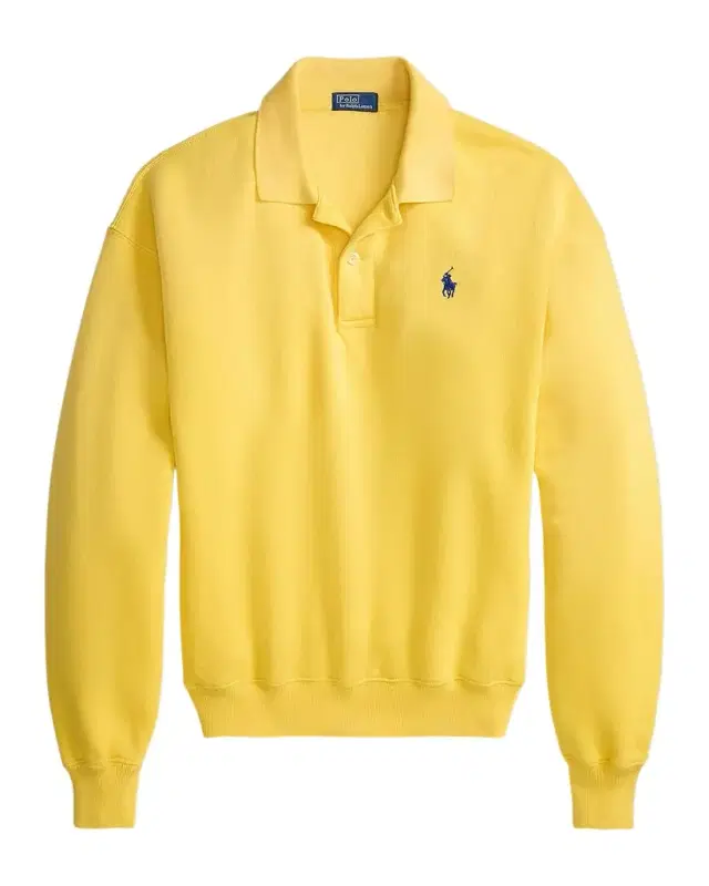 Polo-Collar Fleece Pullover