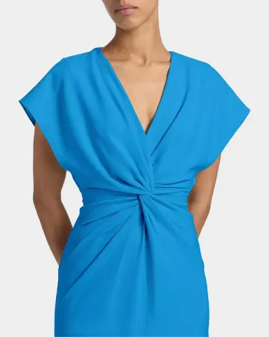 Prabal Gurung Jackie Twist-Front Midi-Dress | Thumbnail 5 Prabal Gurung Jackie Twist-Front Midi-Dress | Thumbnail 5