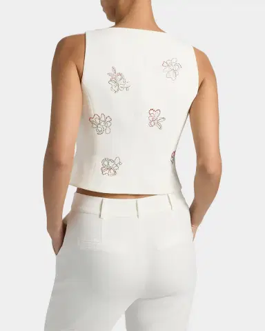 Cinq à Sept Rowena Blooming Linework Top | Thumbnail 3 Cinq à Sept Rowena Blooming Linework Top | Thumbnail 3