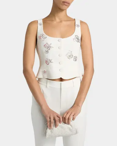 Cinq à Sept Rowena Blooming Linework Top | Thumbnail 4 Cinq à Sept Rowena Blooming Linework Top | Thumbnail 4