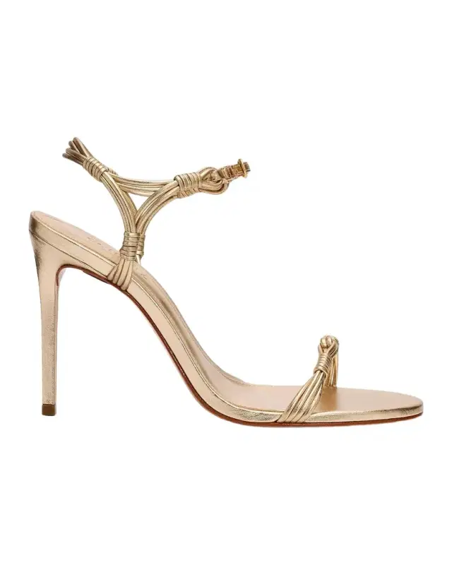 Schutz Nara 100MM Strappy Leather Stiletto Sandals