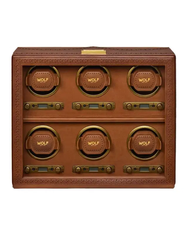 WOLF Brogue 8-Piece Watch Winder