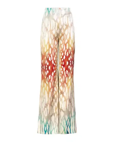Silvia Tcherassi Andi Silk Coral Pants | Thumbnail 1