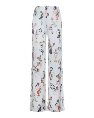 L'Agence Kimia Printed Satin Wide-Leg Pants | Thumbnail 1 L'Agence Kimia Printed Satin Wide-Leg Pants | Thumbnail 1