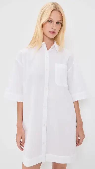 ATM Anthony Thomas Melillo Shirt Dress White S | Thumbnail 2