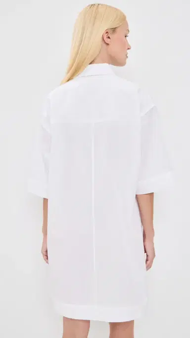 ATM Anthony Thomas Melillo Shirt Dress White S | Thumbnail 3