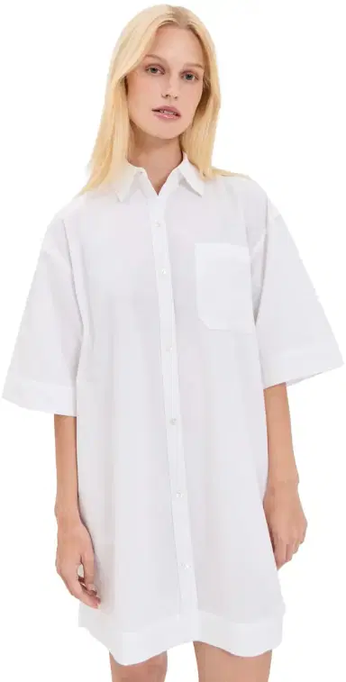 ATM Anthony Thomas Melillo Shirt Dress White S | Thumbnail 1