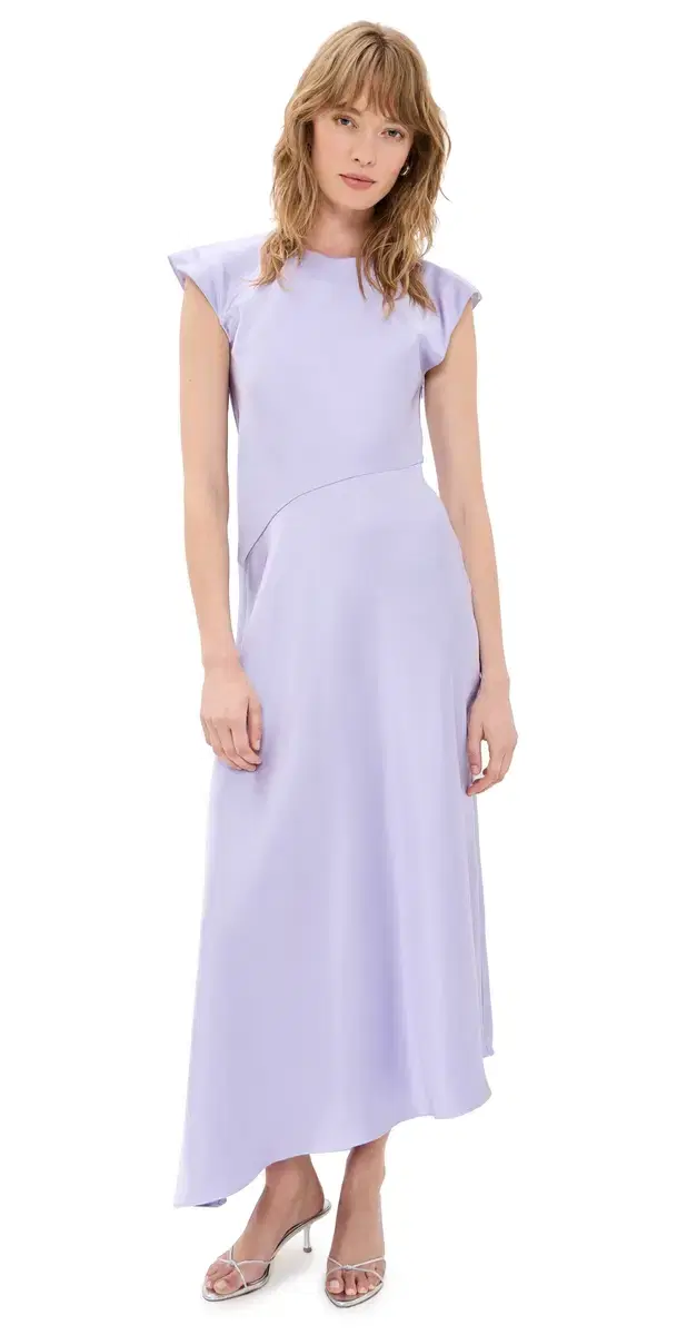 Violeta Satin Dress Lavendar