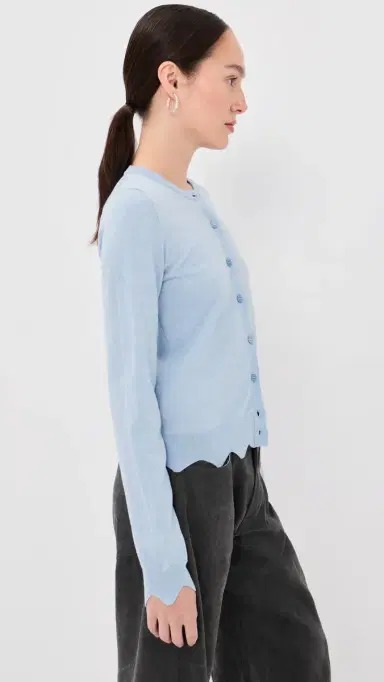 Marc Jacobs Scallop Daisy Cardigan Blue Mist | Thumbnail 4