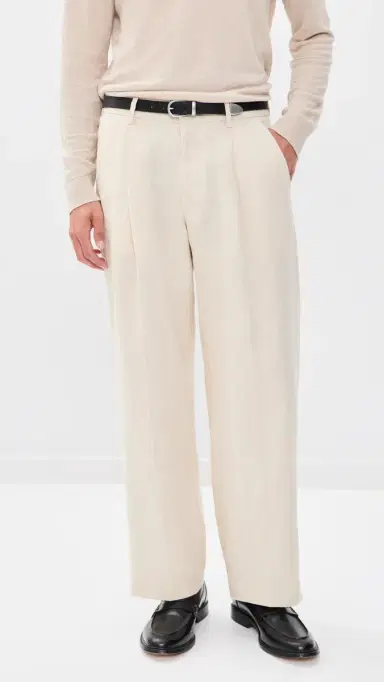 NN07 Kay Linen Relaxed Pleated Trousers | Thumbnail 2