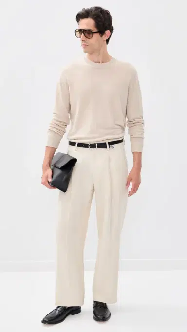 NN07 Kay Linen Relaxed Pleated Trousers | Thumbnail 5