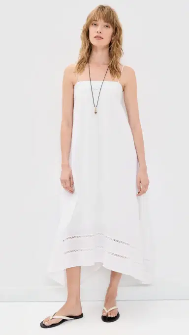 Onia Square Neck Handkerchief Dress White | Thumbnail 2 Onia Square Neck Handkerchief Dress White | Thumbnail 2