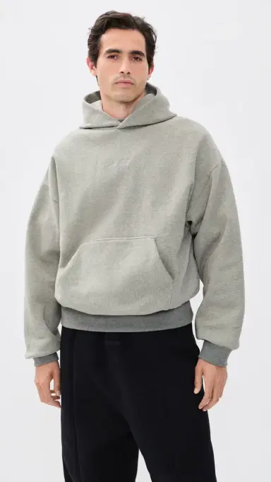 Fear of god Signature Classic Hoodie Concrete Heather/Dark Concrete | Thumbnail 2