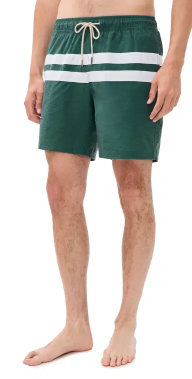 Fair Harbor x Foot Joy Bayberry Swim Trunks 7 Fairway Green | Thumbnail 1 Fair Harbor x Foot Joy Bayberry Swim Trunks 7 Fairway Green | Thumbnail 1