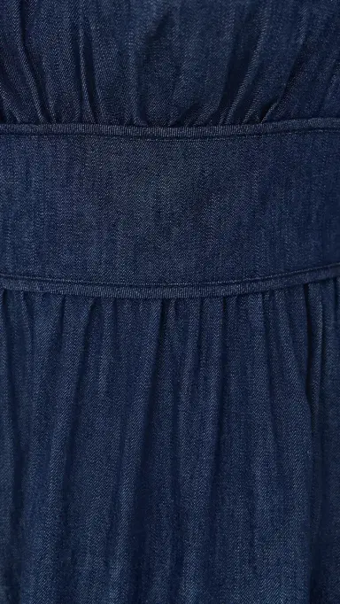 Zimmermann Mahon Broderie Denim Midi Dress Ink | Thumbnail 6