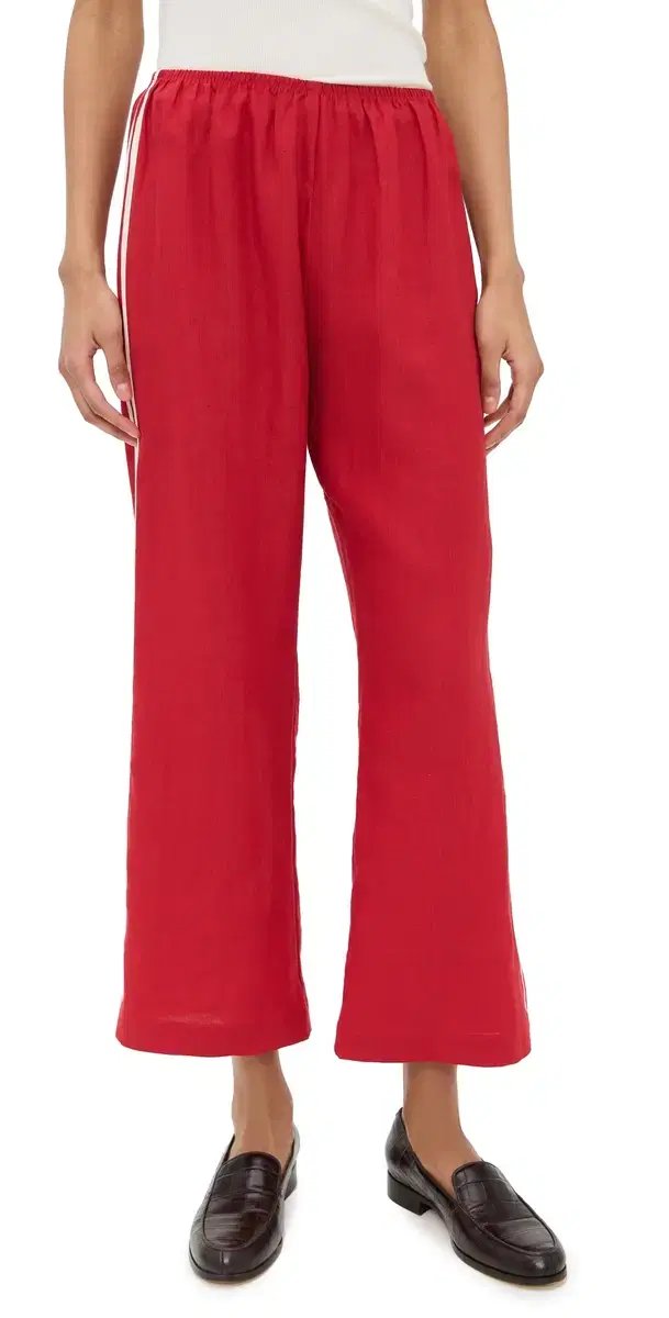 The inen Stripe Crop Racer Pants Bell Pepper