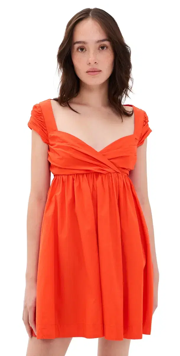Free People Raven ini Dress andarin Red