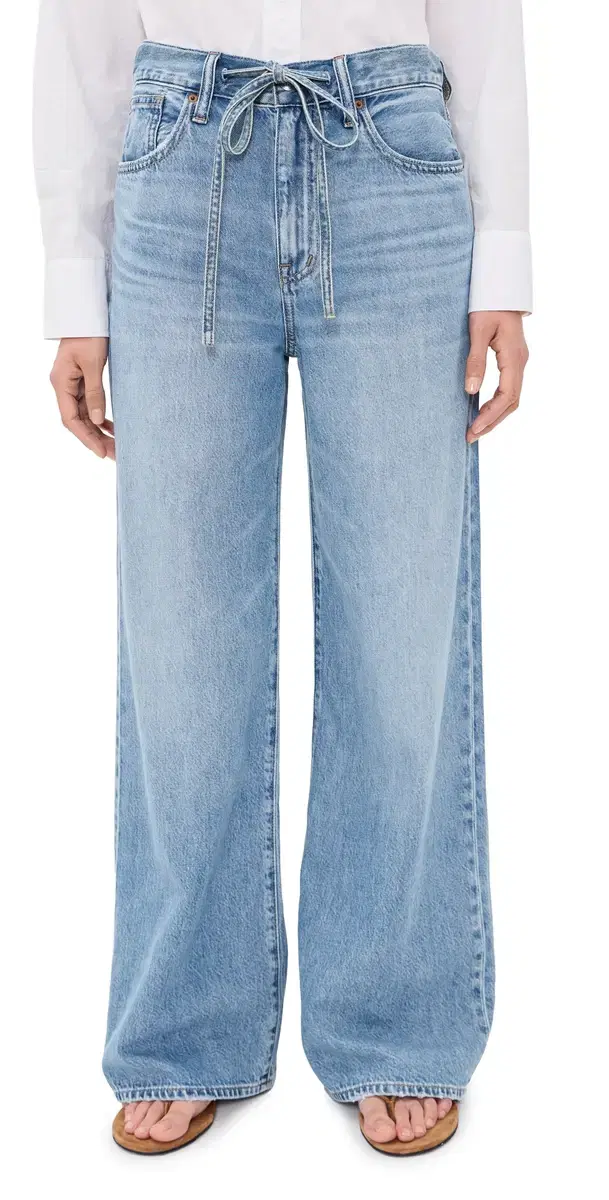 Madewell The Ultimate Wide-Leg Jean in Airy Denim in Raebrook Wash Raebrook Wash