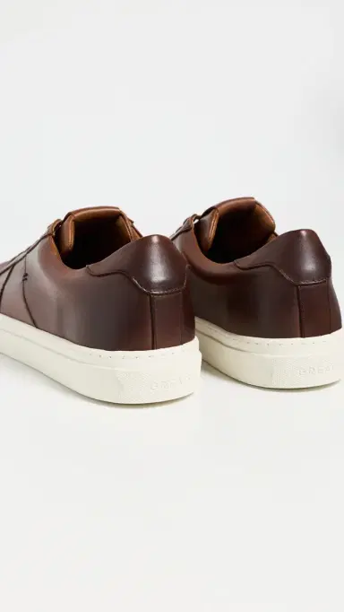 GREATS Royale 2.0 Leather Sneakers Burnished Cuoio 9 | Thumbnail 3