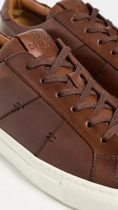 GREATS Royale 2.0 Leather Sneakers Burnished Cuoio 9 | Thumbnail 5