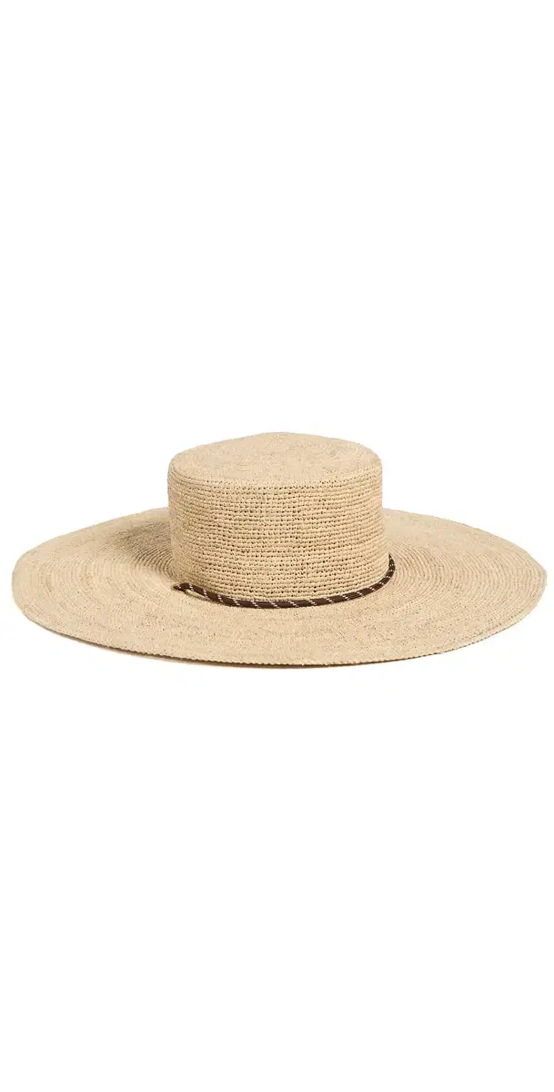 Frankie Boater Hat Natural Crochet