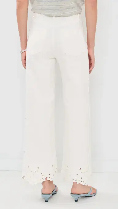 Joe's Jeans The Mia Embroidered Jeans Ecru Floral | Thumbnail 3 Joe's Jeans The Mia Embroidered Jeans Ecru Floral | Thumbnail 3