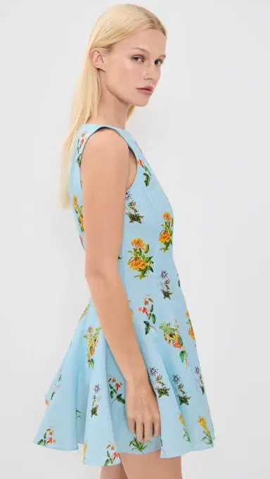 Hemant & Nandita Skater Dress Blue | Thumbnail 4