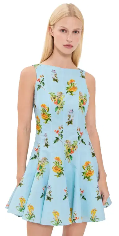 Hemant & Nandita Skater Dress Blue | Thumbnail 1