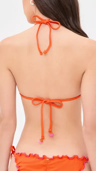 PQ Swim Lettuce Edge Triangle Bikini Top Paloma S | Thumbnail 3 PQ Swim Lettuce Edge Triangle Bikini Top Paloma S | Thumbnail 3