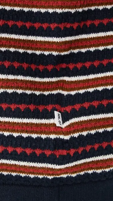 NN07 Bari Striped Knit Tee Navy Multi | Thumbnail 6